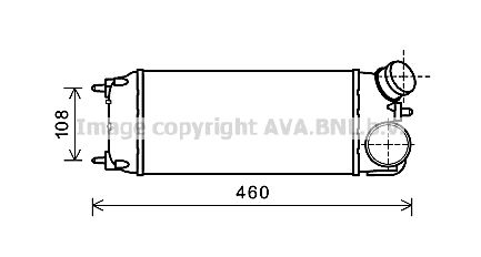 AVA QUALITY COOLING tarpinis suslėgto oro aušintuvas, kompresorius FD4476